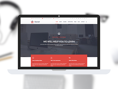 Coursat | Responsive Course HTML5 Site Template