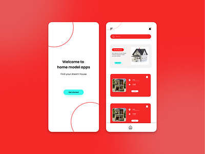 Home Models Apps branding concept design dream graphic design home house inspiration model modern simple ui uiux ux