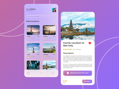 Vacation Spot App app apps branding concept design graphic design inspiration mobile modern place simple ui uiux