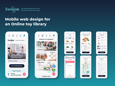 Mobile web design for an Online Toy Library