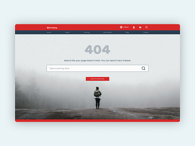 404 page UI Design