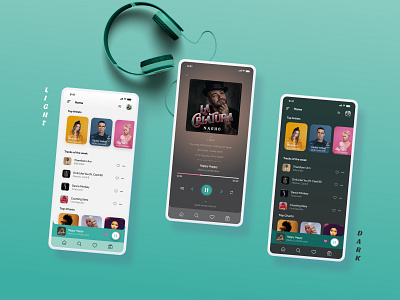 Musique Mobile App Concept UI 🎵 adobe photoshop figma illustrator mobile app ui uidesign