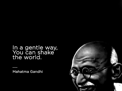 Motivationa monday Gandhi branding graphic design social media post