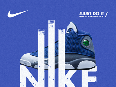 Hyped with Nike branding design graphic design social media post