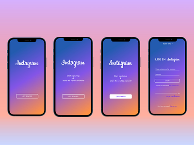 001 - Daily UI Challenge (Instagram Sign Up Page) animation branding graphic design logo motion graphics