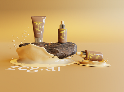 Virtual Cosmetic Photography 3d art app branding design illustration logo photorealistic product web zeg.ai