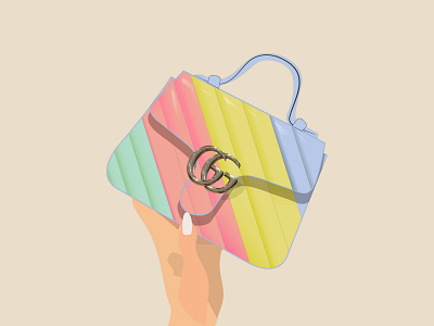 A bag GG design illustration вектор иллюстратор