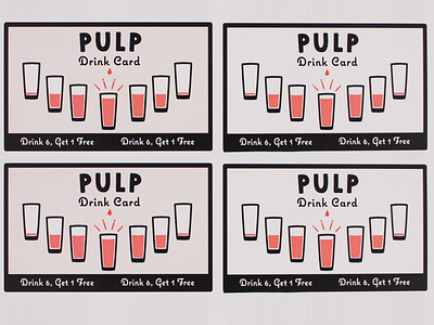 Pulp Drink Card halftone illustration menu popart sexy