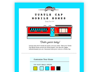 Turtle Cap Mobile Homes - Order Now! Form forms illustration responsive design ui ui design web web design