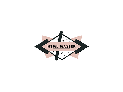 HTML Master Badge badge html logo retro vintage