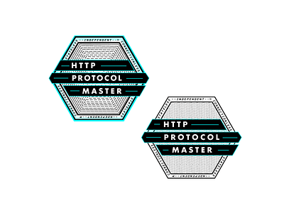 Master Badges -- HTTP PROTOCOL badge internet logo retro