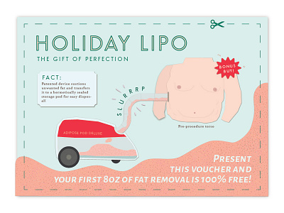 Holiday Lipo card christmas collage google now graphic design health illustration postcard