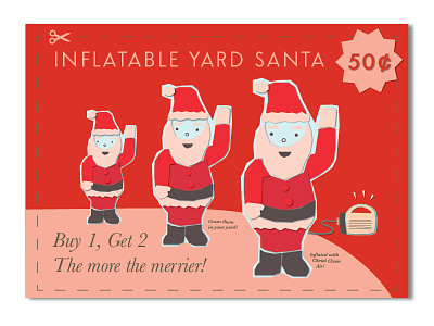 Holiday Santa Postcard collage google now graphic design holiday card holidays illustration postcard santas vintage