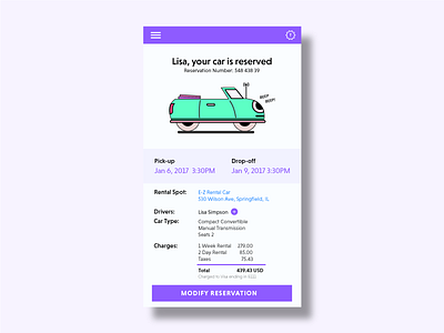 Car Rental UI