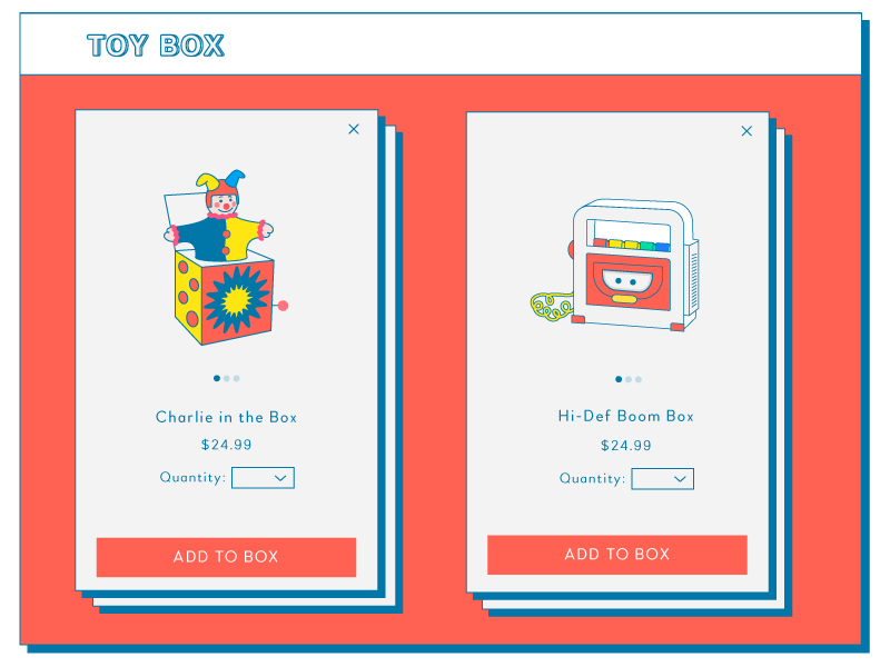 Toy Box Shop by Tanya Brassie on Dribbble