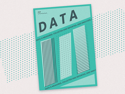 Data! abstract computer data geometric gradient green illustration magazine patterns poster texture ui