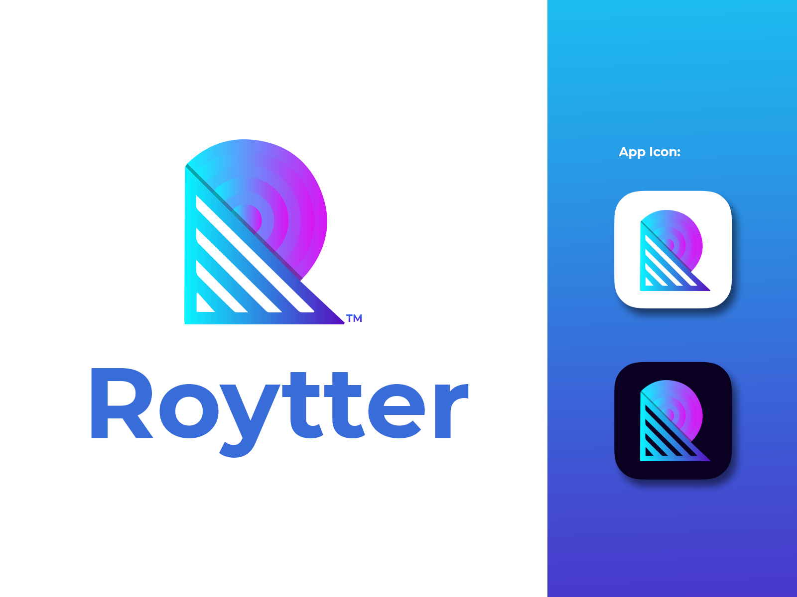 Modern R Letter Logo R Logo By Mohammad Anis On Dribbble