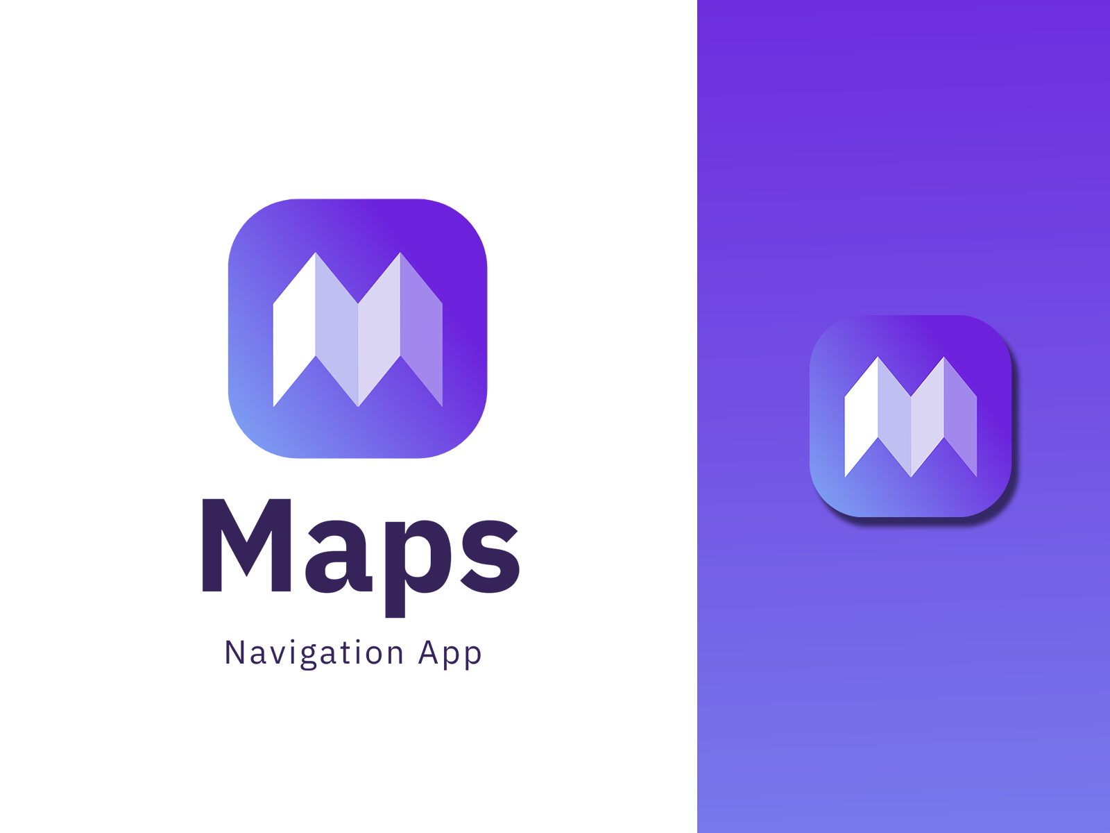 Maps | Navigation App Logo By Mohammad Anis On Dribbble