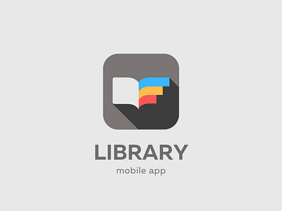 Library App Logo app app icon books bookstore branding design icon library library app logo logo design logodesign logos mark minimal reading symbol