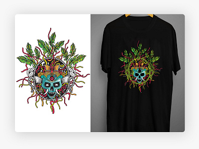 T-shirt Design digitalart illustration illustration art skull tshirt art tshirtdesign