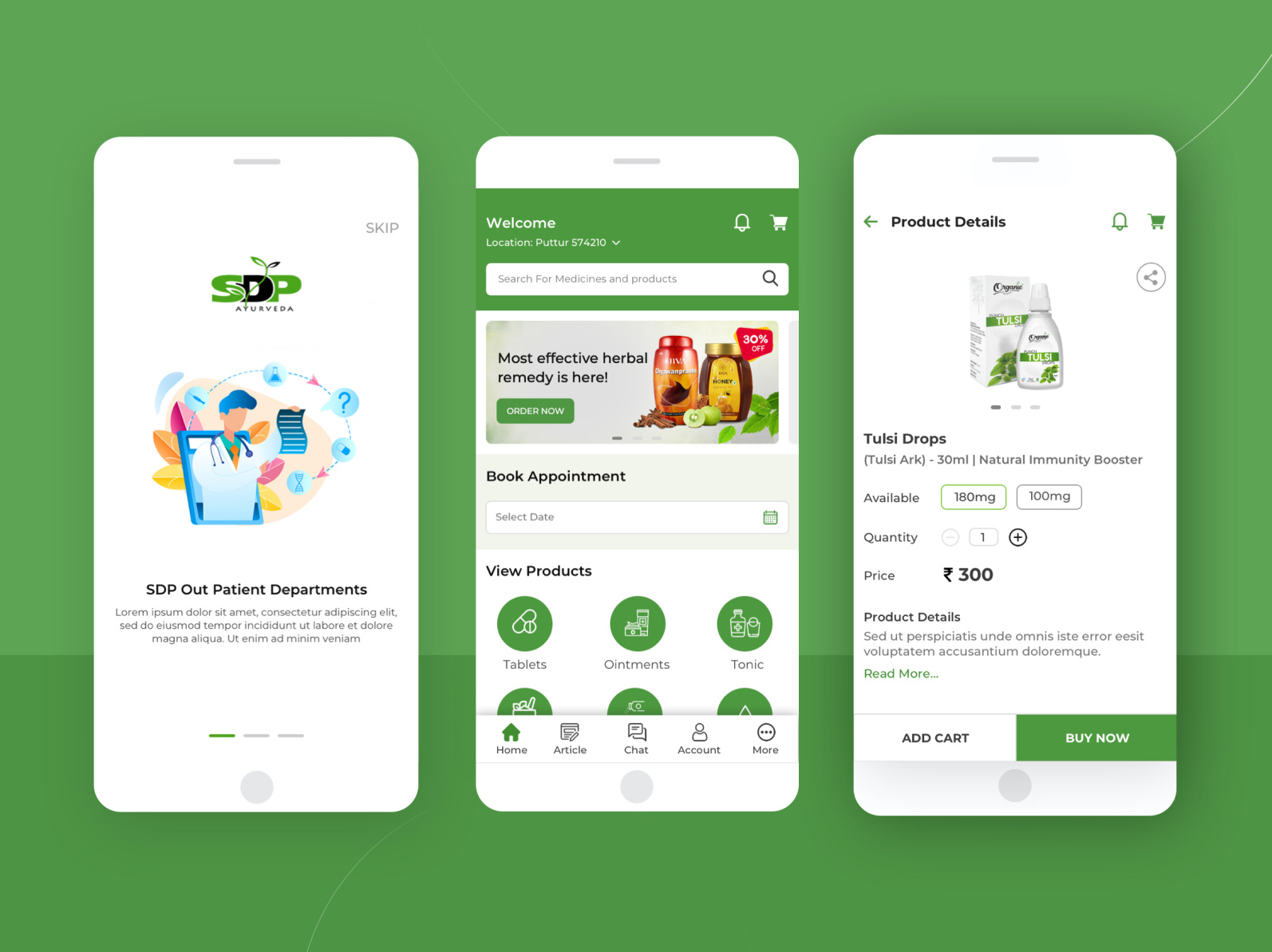 Ayurveda Mobile App by Ranjith Balyaya on Dribbble