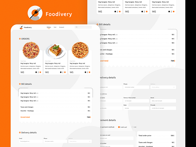 Foodivery branding dailyui delivery design food food delivery graphic design illustration ui uidesign userexperience web design