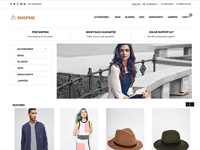 Free Opencart Theme - ShopMe Responsive createwebsite free opencart responsive shopme theme