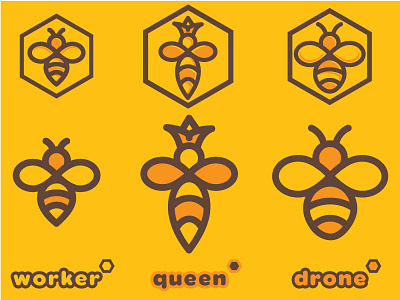 Bee Logo Set 2 bee design icon logo vector