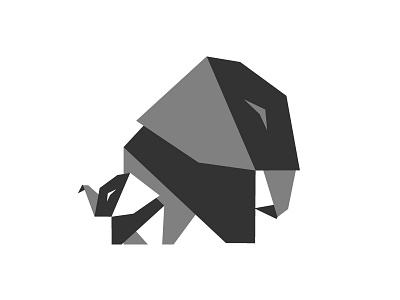 Elephant origami design