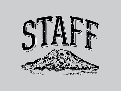 Mt Rainer Staff Hoodies apparel design graphic graphic design mountain mtrainier rainier staff vector washington