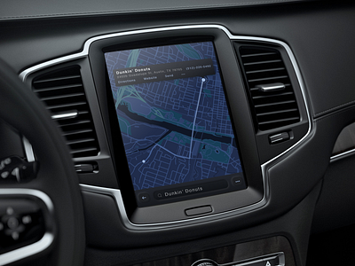 GM AtYourService Design Mockup app automotive car dashboard directions ihu in car map navigation ui uiux ux vehicleui visual design