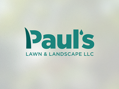 Pauls Logo green landscaping logo pauls lawn and landscape