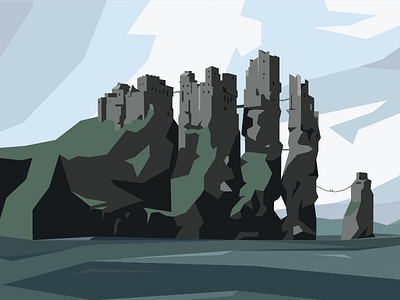 Pyke castle fantasy got iron islands mountains pyke