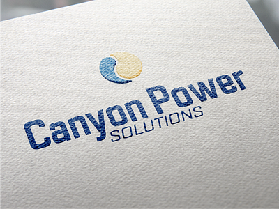 Canyon Power Logo branding canyon power identity logo paper