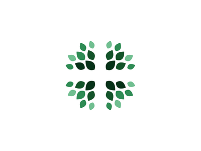 Church Logo austin brand christian church circular cross green identity leaves logo mark texas tree