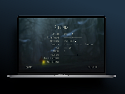Daily UI #007 daily 100 challenge dailyui dailyuichallenge day 7 design game settings indie game indiegame little nightmares settings typography