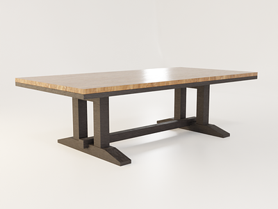Table 3d blender furniture