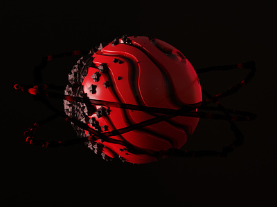 Suminagashi ball 3d ball design motion graphics