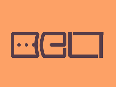 #5 Belt daily flat icon illustration lettering logo minimal vector