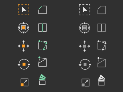 Icons for Blender (3D software) app design flat icon icon set interace minimal software design ui ui set vector