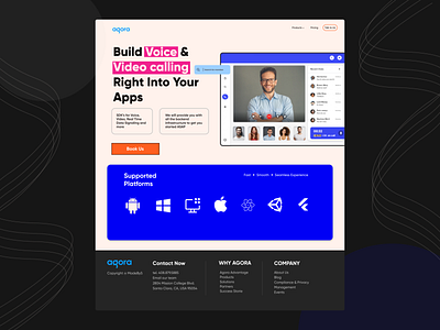 Product Page design for Agora's new SDK adaptive agency app design ux art branding clean design interiordesign minimal product product design product page ui ui app design user interface design ux ux web web app web app designs