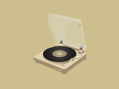 Vinyl record player adobe adobe illustrator design flat flat illustration illustration illustrator player retro vintage vinyl vinyl collection vinyl cover vinyl record