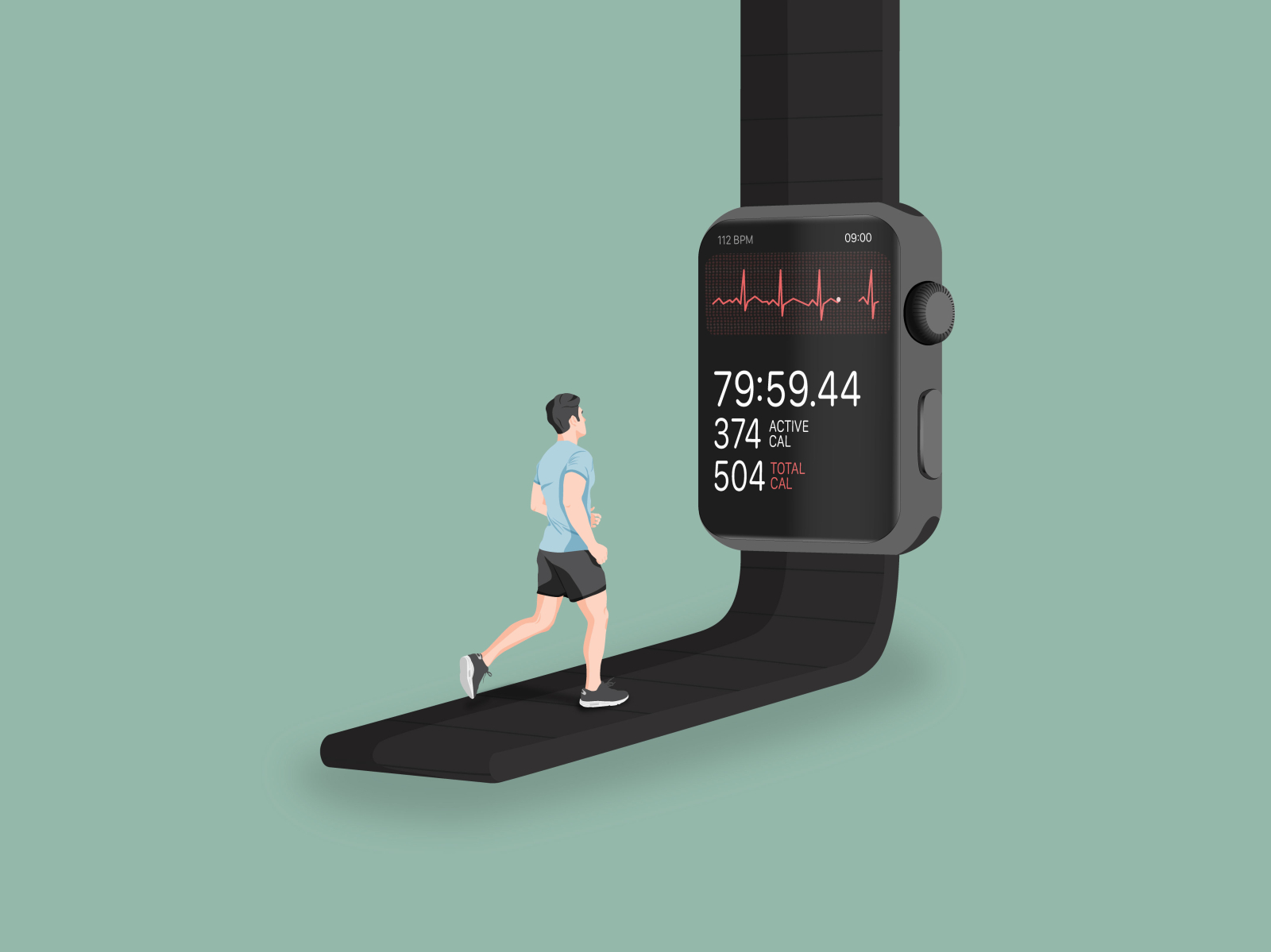 treadmill-apple-watch-by-raccoon-s-house-on-dribbble