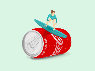 Coca-cola Surfing