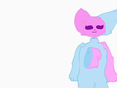 cotton candy themed furry