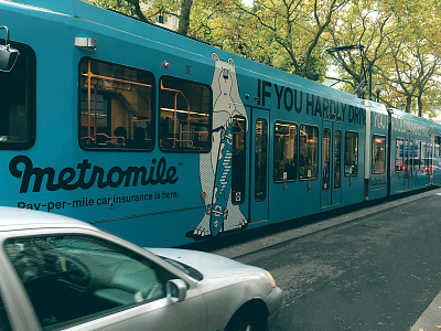 Metromile - Branding: Train Wrap