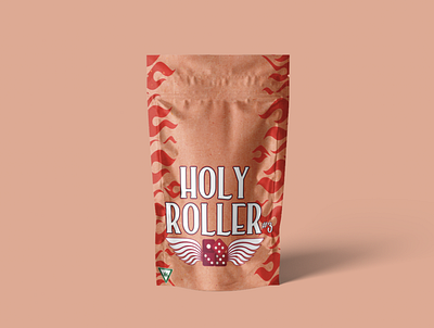 Holy Roller Cannabis Mylar branding cannabis design graphic design illustration logo marijuana mockup mylar