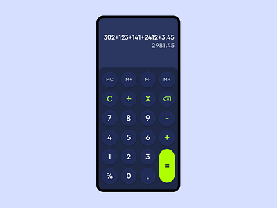 Phone calculator calculator design phone phone calculator ui ux