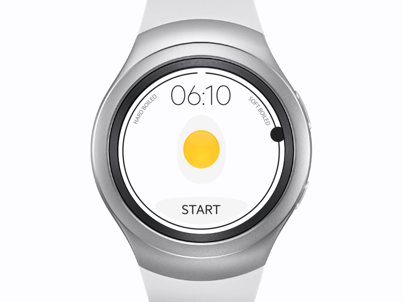 Egg Timer for Wearables animation app boiler concept egg gear s2 time timer transition wearable