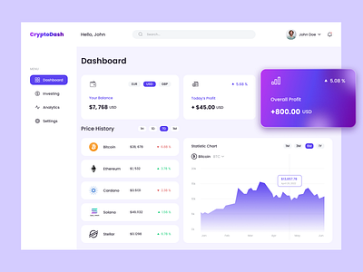 crypto dashboard